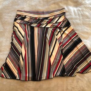 Striped work attire skirt